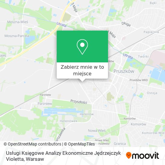 Mapa Usługi Księgowe Analizy Ekonomiczne Jędrzejczyk Violetta