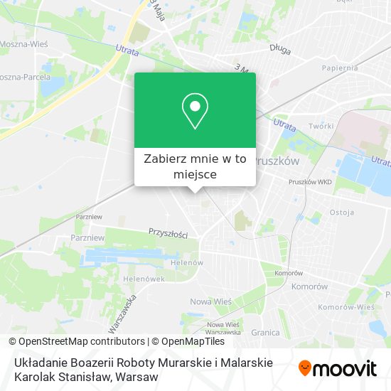 Mapa Układanie Boazerii Roboty Murarskie i Malarskie Karolak Stanisław