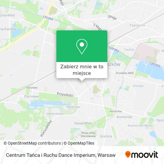 Mapa Centrum Tańca i Ruchu Dance Imperium