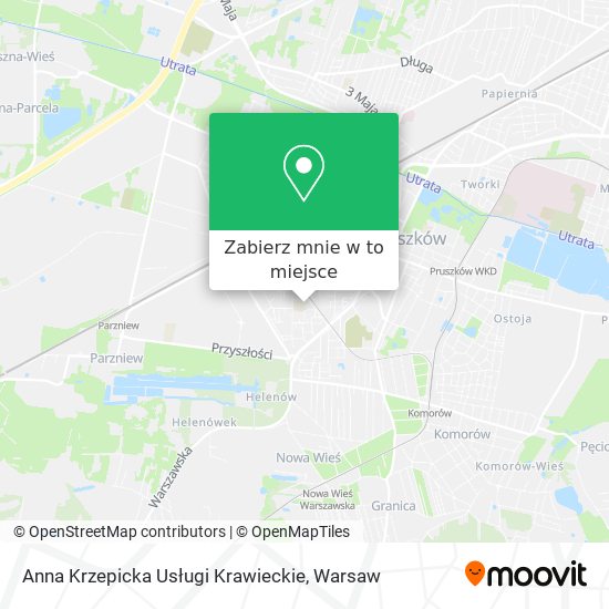 Mapa Anna Krzepicka Usługi Krawieckie