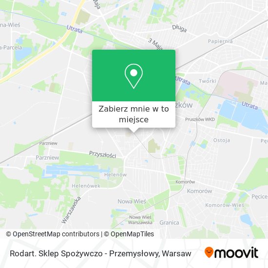 Mapa Rodart. Sklep Spożywczo - Przemysłowy