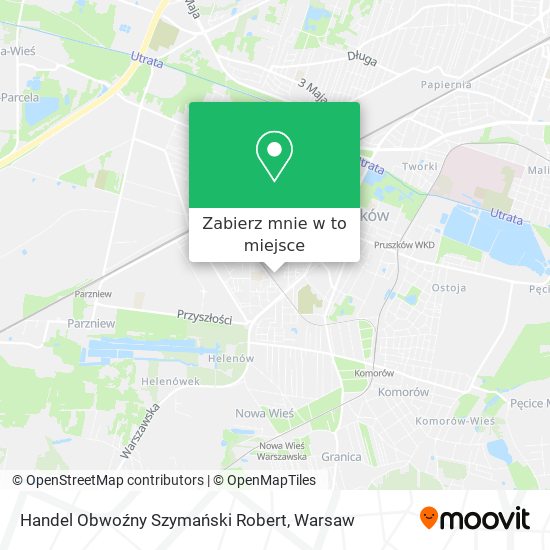 Mapa Handel Obwoźny Szymański Robert