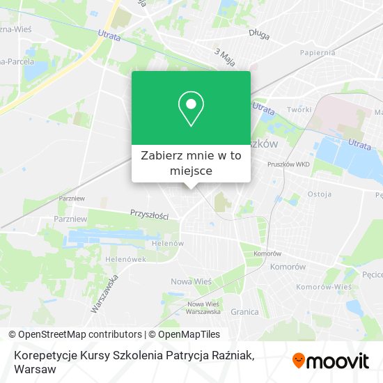 Mapa Korepetycje Kursy Szkolenia Patrycja Raźniak