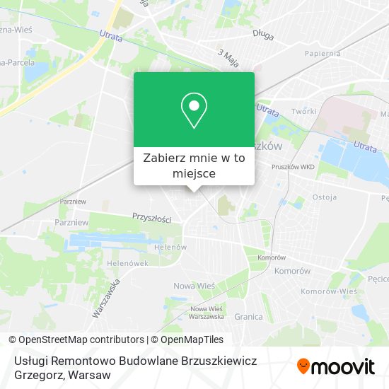 Mapa Usługi Remontowo Budowlane Brzuszkiewicz Grzegorz