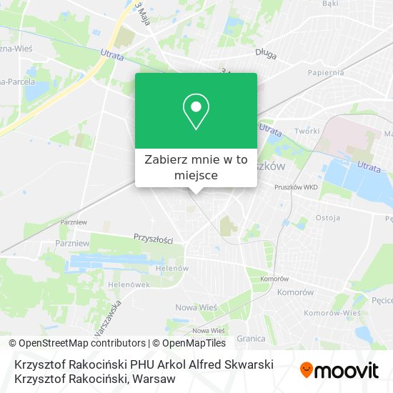 Mapa Krzysztof Rakociński PHU Arkol Alfred Skwarski Krzysztof Rakociński