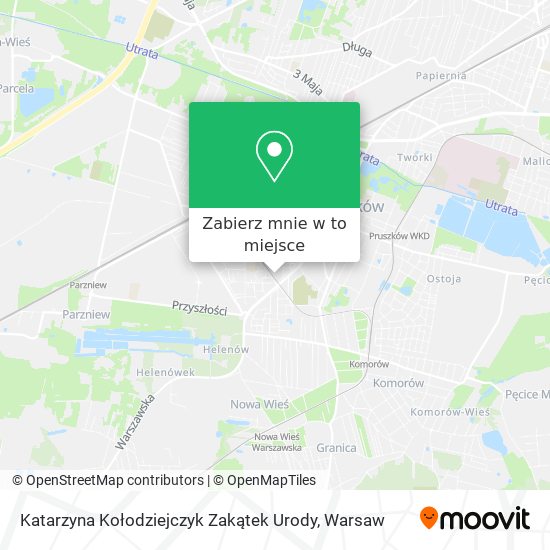 Mapa Katarzyna Kołodziejczyk Zakątek Urody