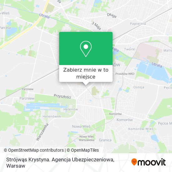 Mapa Strójwąs Krystyna. Agencja Ubezpieczeniowa