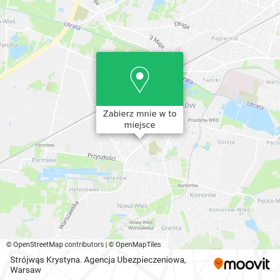 Mapa Strójwąs Krystyna. Agencja Ubezpieczeniowa