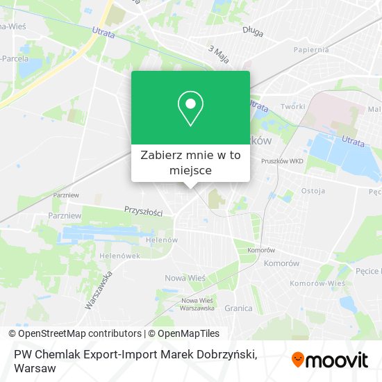 Mapa PW Chemlak Export-Import Marek Dobrzyński