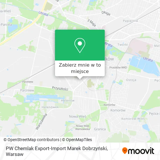 Mapa PW Chemlak Export-Import Marek Dobrzyński