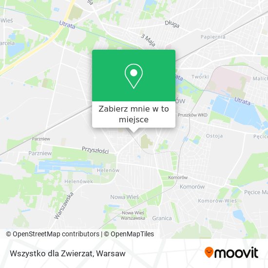 Mapa Wszystko dla Zwierzat