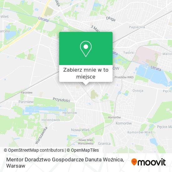 Mapa Mentor Doradztwo Gospodarcze Danuta Woźnica