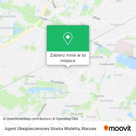 Mapa Agent Ubezpieczeniowy Sówka Wioletta