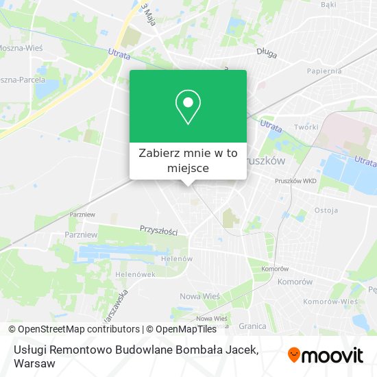 Mapa Usługi Remontowo Budowlane Bombała Jacek