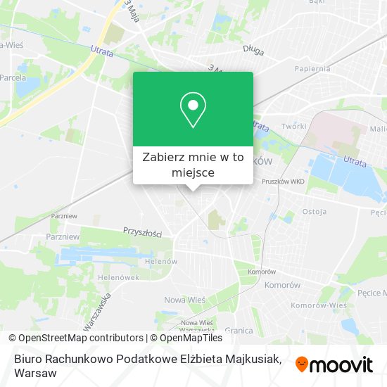 Mapa Biuro Rachunkowo Podatkowe Elżbieta Majkusiak