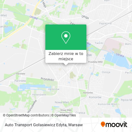 Mapa Auto Transport Gołasiewicz Edyta