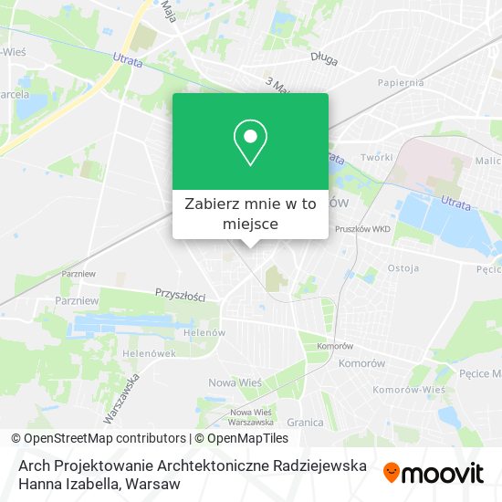 Mapa Arch Projektowanie Archtektoniczne Radziejewska Hanna Izabella