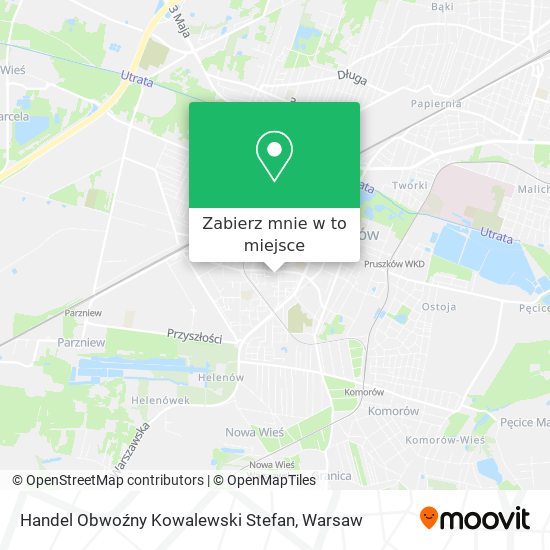 Mapa Handel Obwoźny Kowalewski Stefan