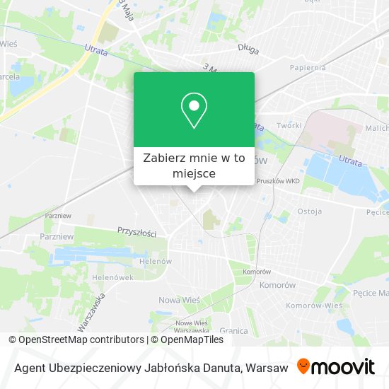 Mapa Agent Ubezpieczeniowy Jabłońska Danuta