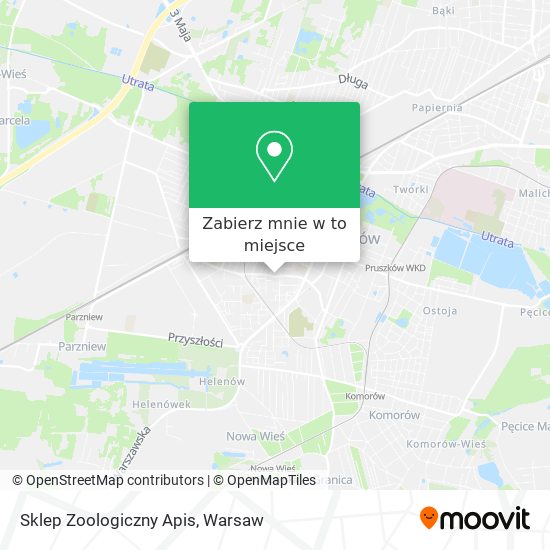 Mapa Sklep Zoologiczny Apis