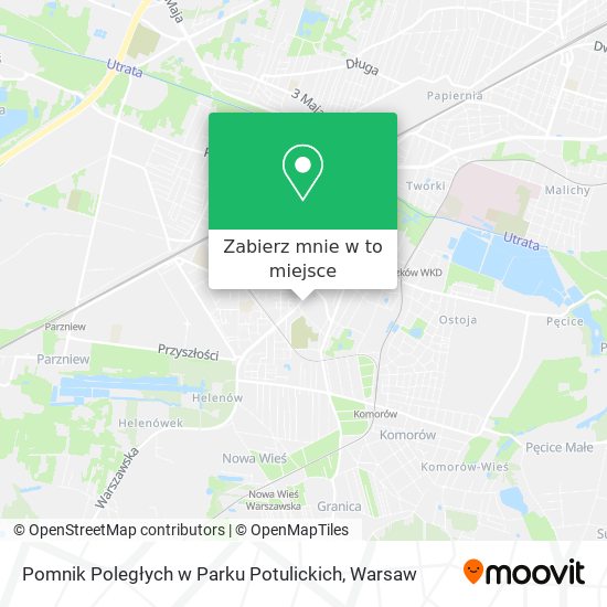 Mapa Pomnik Poległych w Parku Potulickich