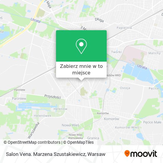 Mapa Salon Vena. Marzena Szustakiewicz