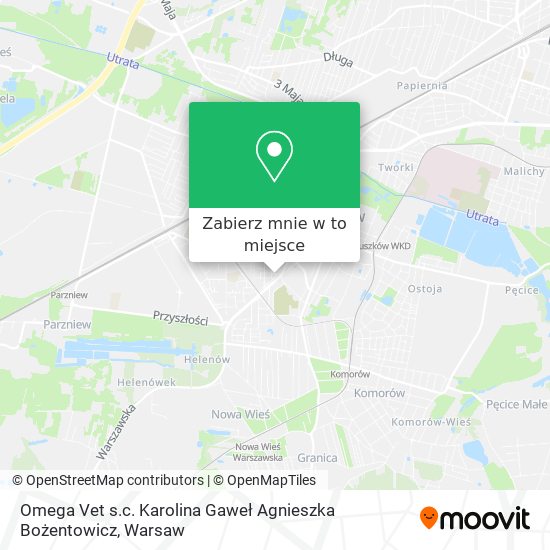 Mapa Omega Vet s.c. Karolina Gaweł Agnieszka Bożentowicz