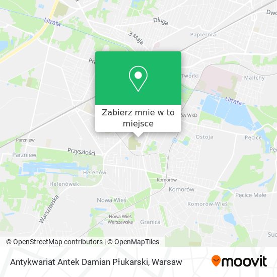 Mapa Antykwariat Antek Damian Płukarski