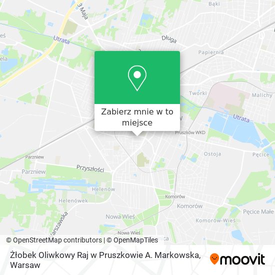 Mapa Żłobek Oliwkowy Raj w Pruszkowie A. Markowska