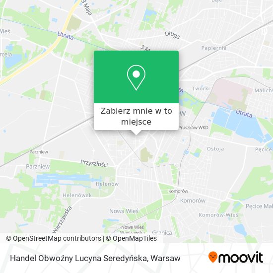 Mapa Handel Obwoźny Lucyna Seredyńska