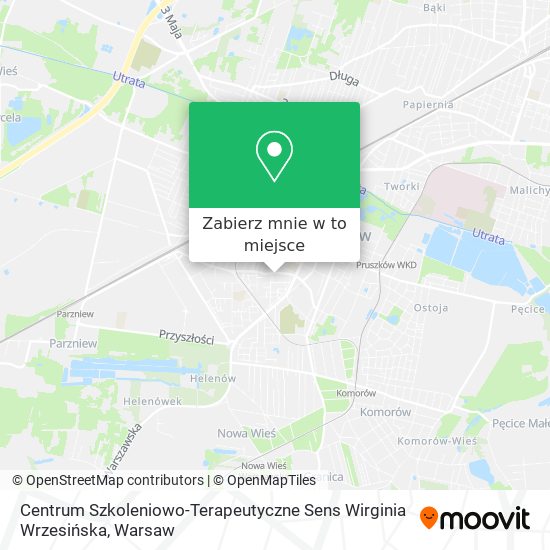 Mapa Centrum Szkoleniowo-Terapeutyczne Sens Wirginia Wrzesińska