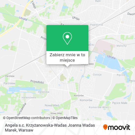 Mapa Angela s.c. Krzyżanowska-Wadas Joanna Wadas Marek