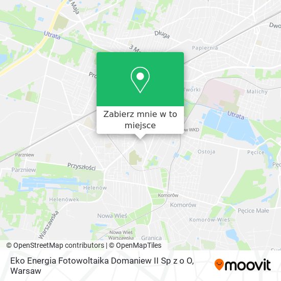 Mapa Eko Energia Fotowoltaika Domaniew II Sp z o O