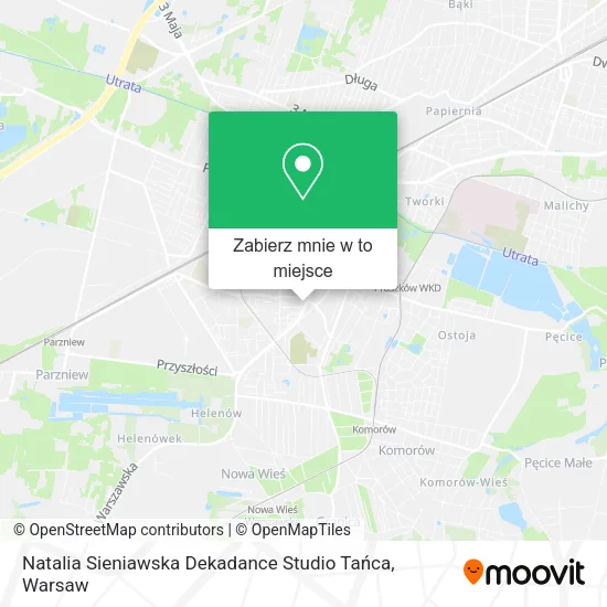 Mapa Natalia Sieniawska Dekadance Studio Tańca