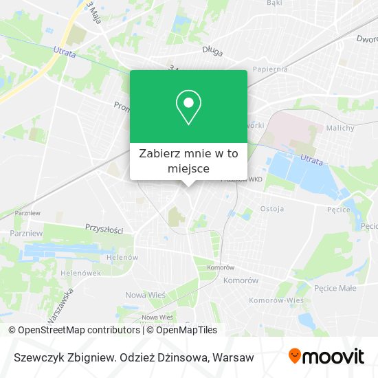 Mapa Szewczyk Zbigniew. Odzież Dżinsowa