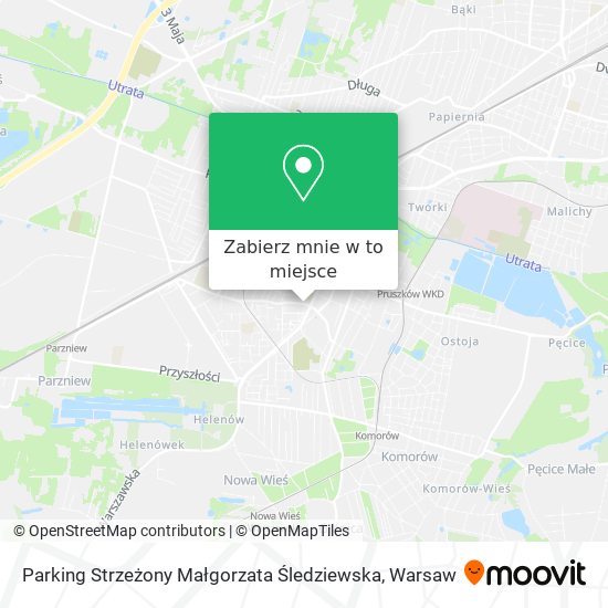 Mapa Parking Strzeżony Małgorzata Śledziewska