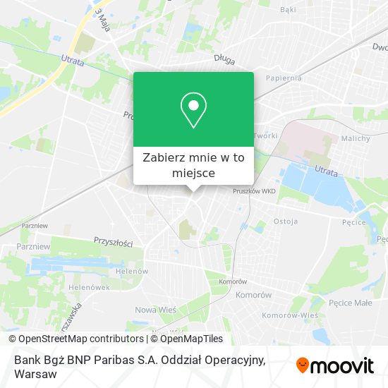 Mapa Bank Bgż BNP Paribas S.A. Oddział Operacyjny