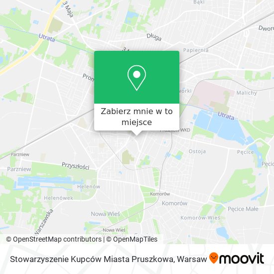 Mapa Stowarzyszenie Kupców Miasta Pruszkowa