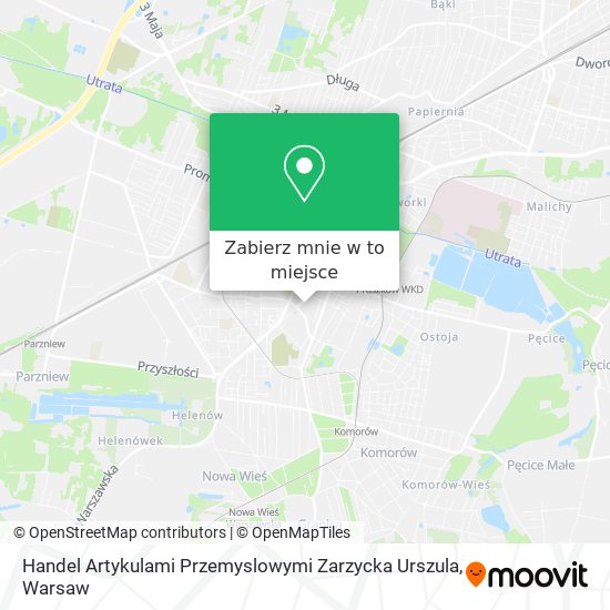 Mapa Handel Artykulami Przemyslowymi Zarzycka Urszula