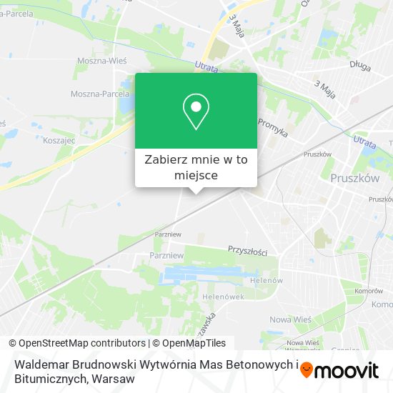 Mapa Waldemar Brudnowski Wytwórnia Mas Betonowych i Bitumicznych