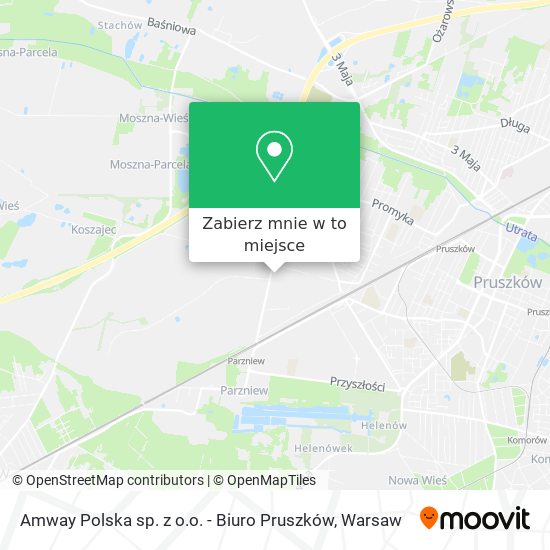 Mapa Amway Polska sp. z o.o. - Biuro Pruszków