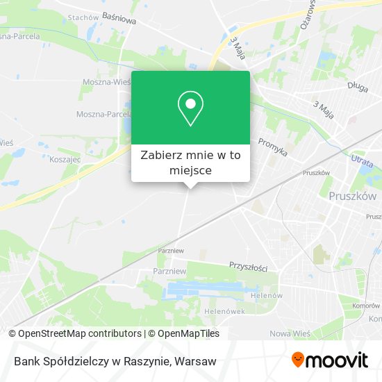 Mapa Bank Spółdzielczy w Raszynie