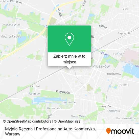 Mapa Myjnia Ręczna i Profesjonalna Auto-Kosmetyka