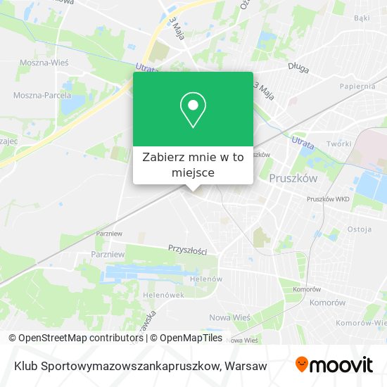 Mapa Klub Sportowymazowszankapruszkow