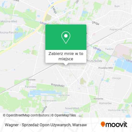 Mapa Wagner - Sprzedaż Opon Używanych