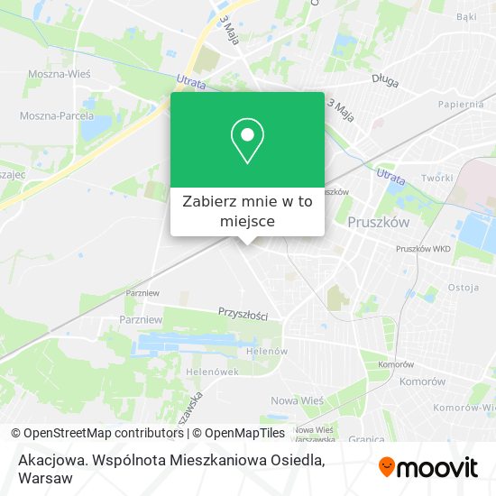 Mapa Akacjowa. Wspólnota Mieszkaniowa Osiedla