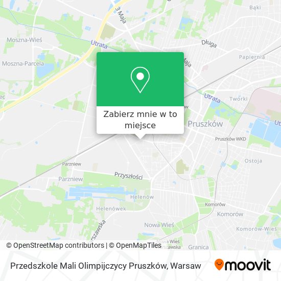 Mapa Przedszkole Mali Olimpijczycy Pruszków