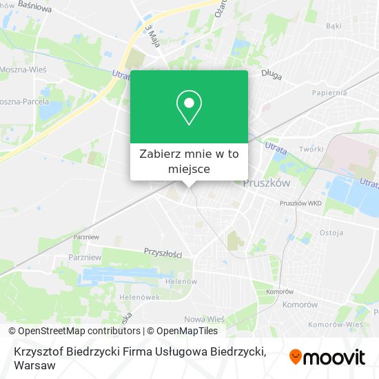 Mapa Krzysztof Biedrzycki Firma Usługowa Biedrzycki