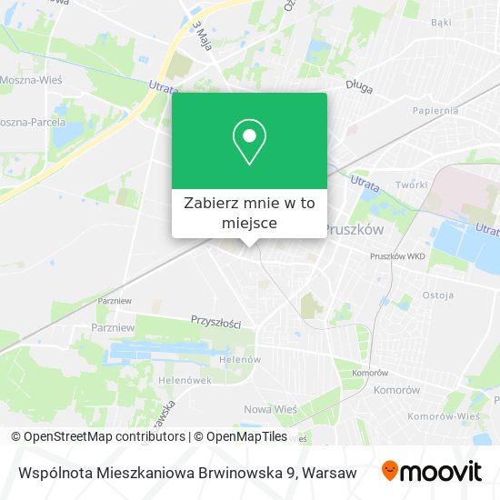 Mapa Wspólnota Mieszkaniowa Brwinowska 9