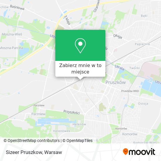 Mapa Sizeer Pruszkow